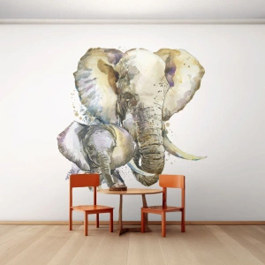 Fotótapéta Premium Canvas - Sehol se jobb mint anyánál - Állatok, Elefánt, Grafika - 500x350 cm