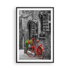 Poszter fehér keretben - Toszkán sikátor - 61x91 cm