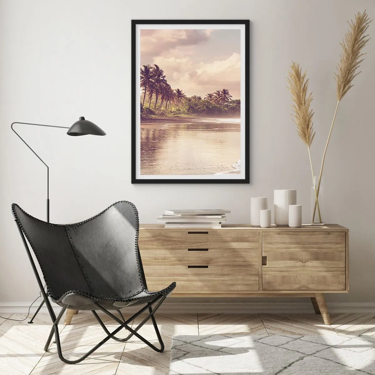 Poszter fehér keretben - A hullámok simogatása - 40x50 cm