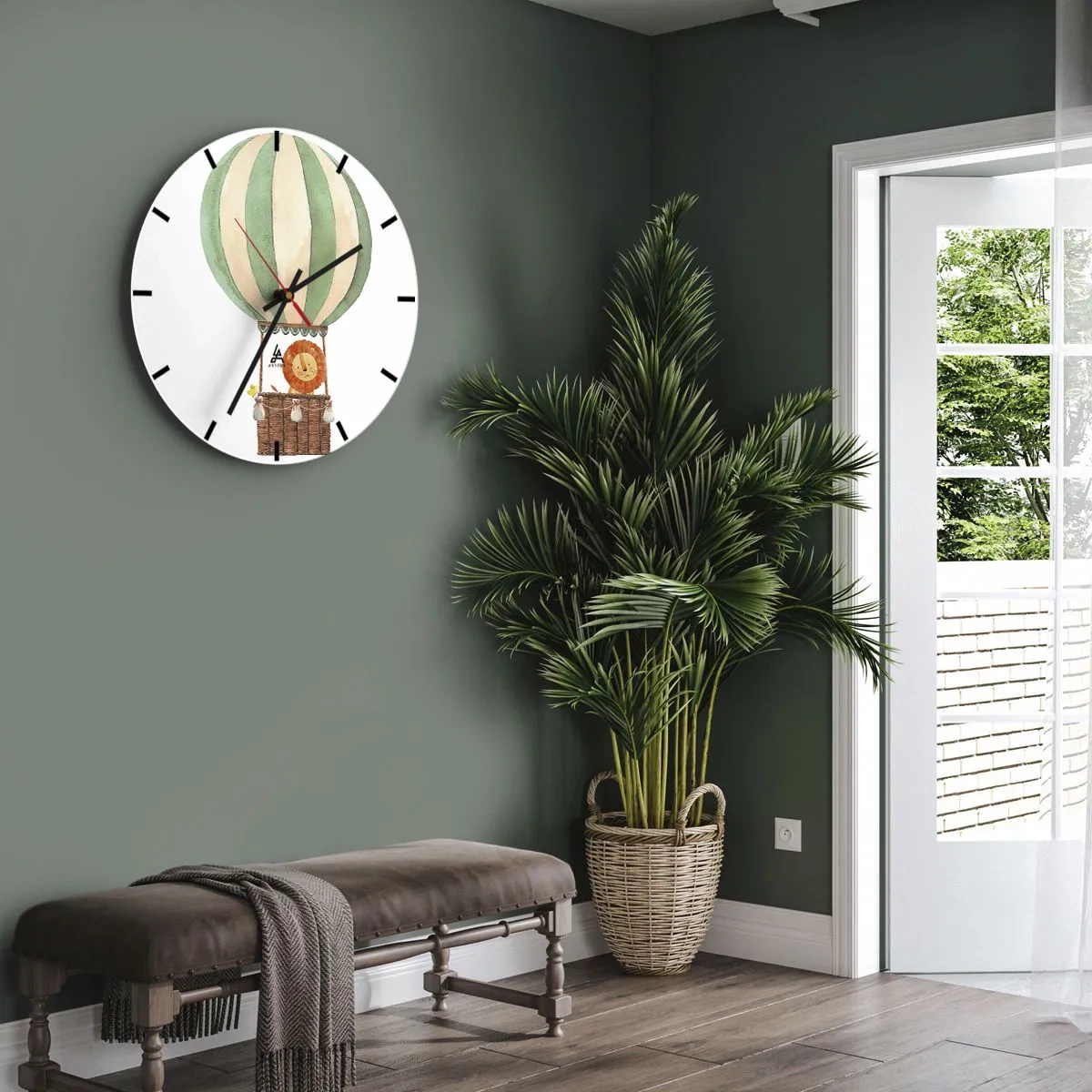 Falióra, Óra - Leon utazásai - 40x40 cm