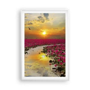 Poszter fekete keretben - A tó titokzatos élete - 61x91 cm