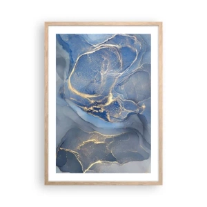 Poszter világos tölgy keretben - Arany por - 50x70 cm