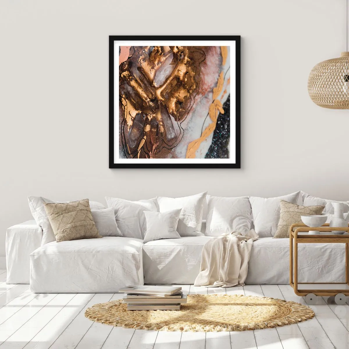 Poszter fehér keretben - A föld eleme - 30x30 cm