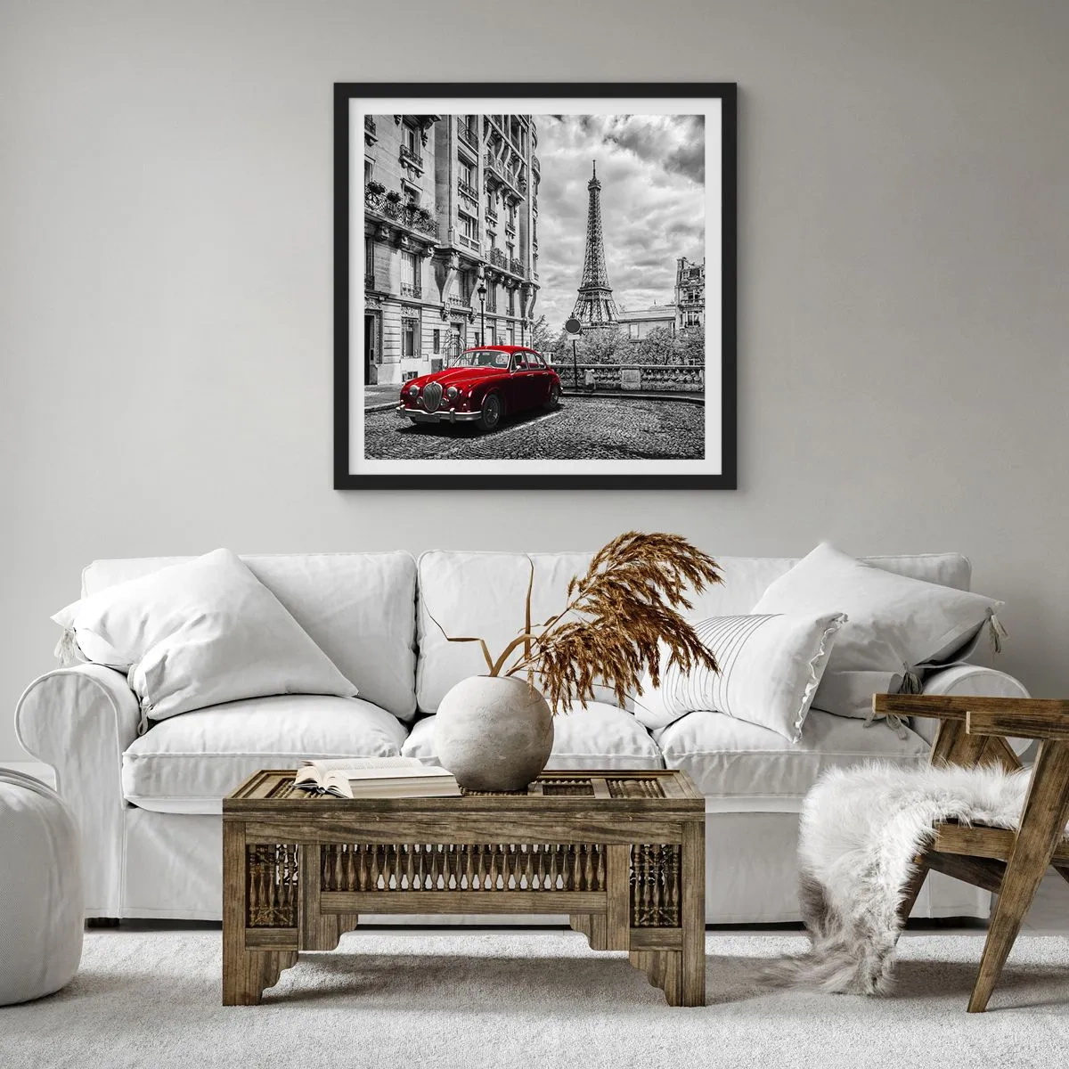 Poszter fehér keretben - Ragadozó a városban - 60x60 cm