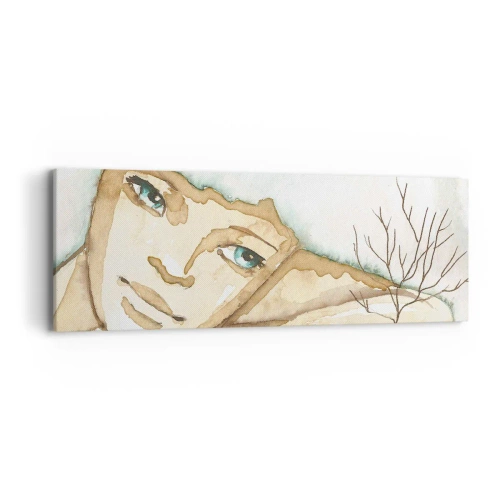 Vászonkép - A csendből nő ki a költészet fája - 90x30 cm