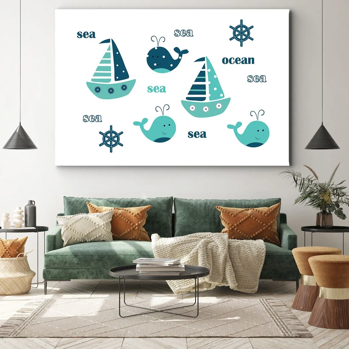 Vászonkép - Tengereken és óceánokon át - 100x70 cm