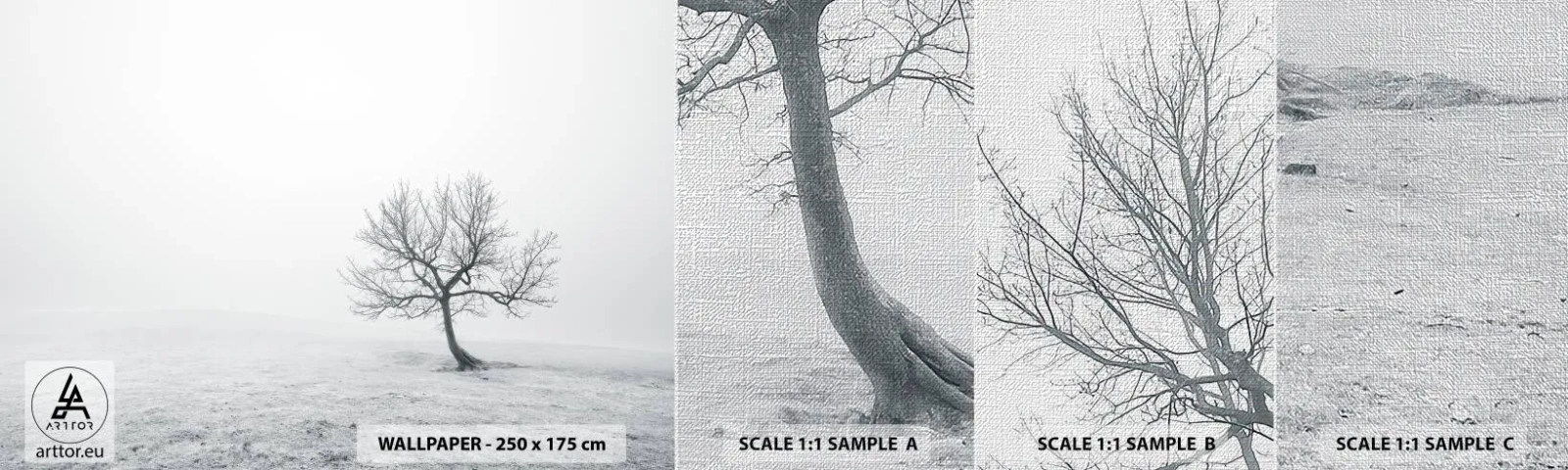 Fotótapéta Minta Premium Canvas - A semmi ellen - Tájkép, Fa, Természet - 100x30 cm