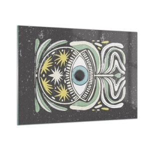 Üveg kép - Törzsi rituálék - 100x70 cm