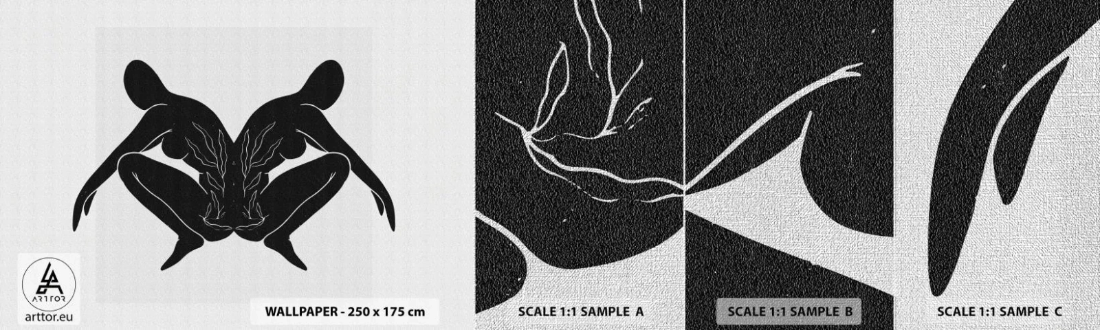 Fotótapéta Minta Premium Canvas - Egy közös lélek - Emberek, Minimalista, Ikrek - 100x30 cm