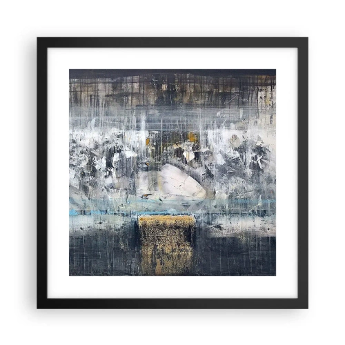 Poszter fehér keretben - Mint a jégen, mint a csomón - 40x40 cm