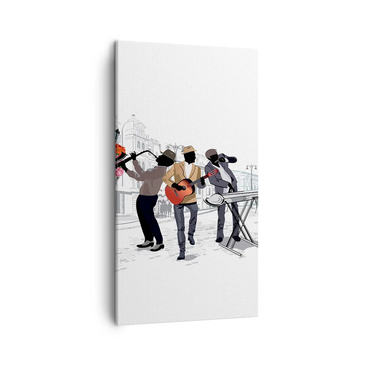 Vászonkép - Utcai zene - 45x80 cm