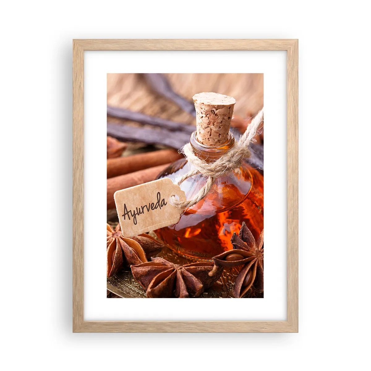 Poszter világos tölgy keretben - A test és a lélek egysége felé - 30x40 cm