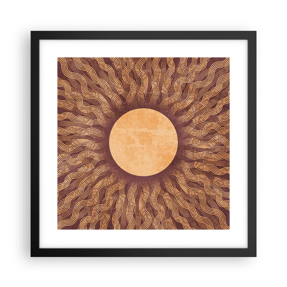 Poszter fehér keretben - A nap ikonja - 40x40 cm