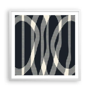 Poszter fekete keretben - Sötétség megtörése kísérlete - 60x60 cm