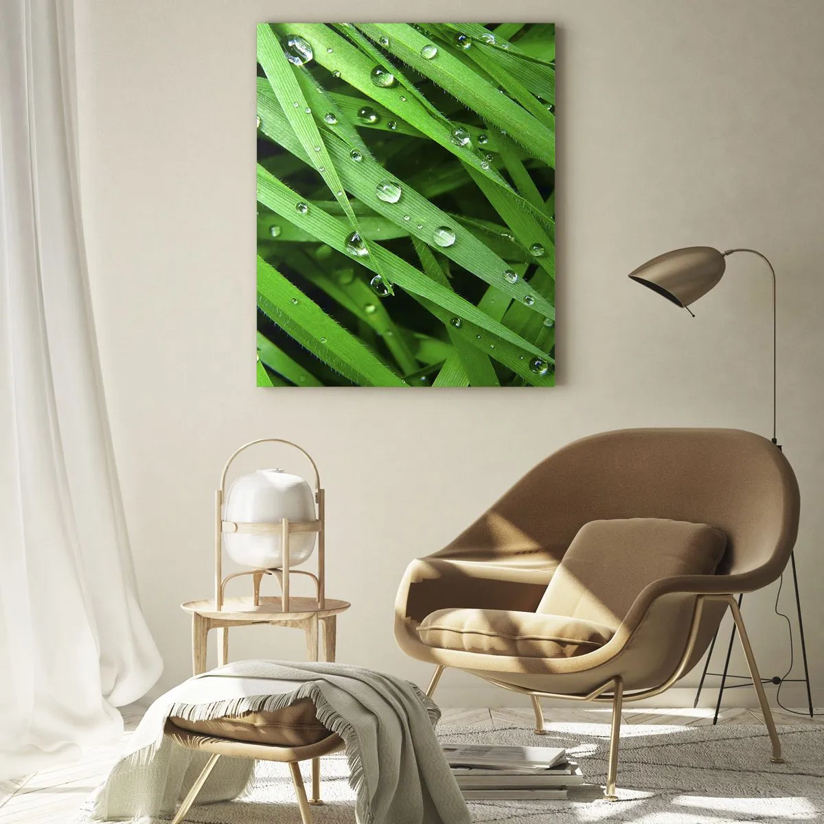 Üveg kép - Játssz zöldet - 50x70 cm