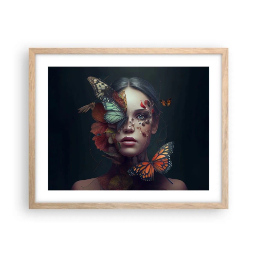 Poszter világos tölgy keretben - Egy csodálatos metamorfózis - 50x40 cm