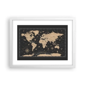 Poszter fekete keretben - A világom határai - 40x30 cm
