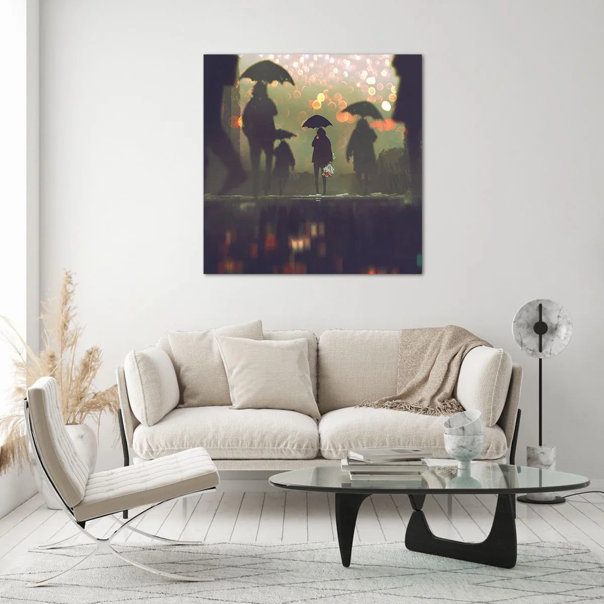 Üveg kép - Egy esőcsepp szemszögéből - 30x30 cm