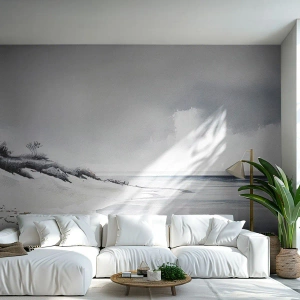 Öntapadós Fotótapéta Deluxe Sticker - Mindig együtt - Dűnék, Strand, óceán - 350x256 cm