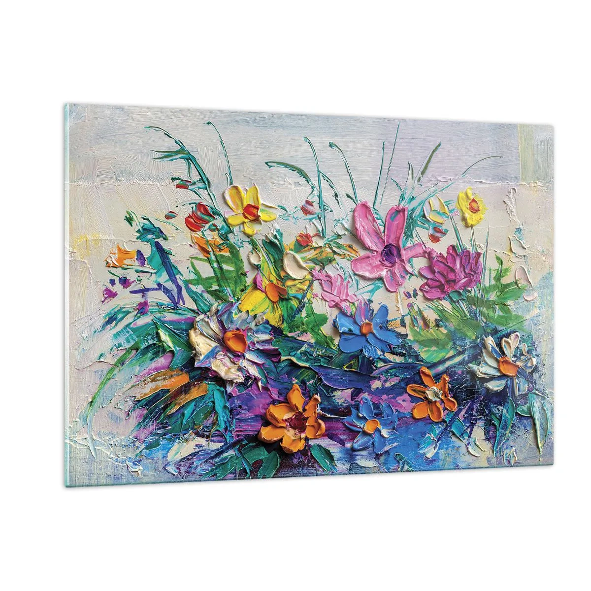 Üveg kép - Egyáltalán nem csendélet - 120x80 cm