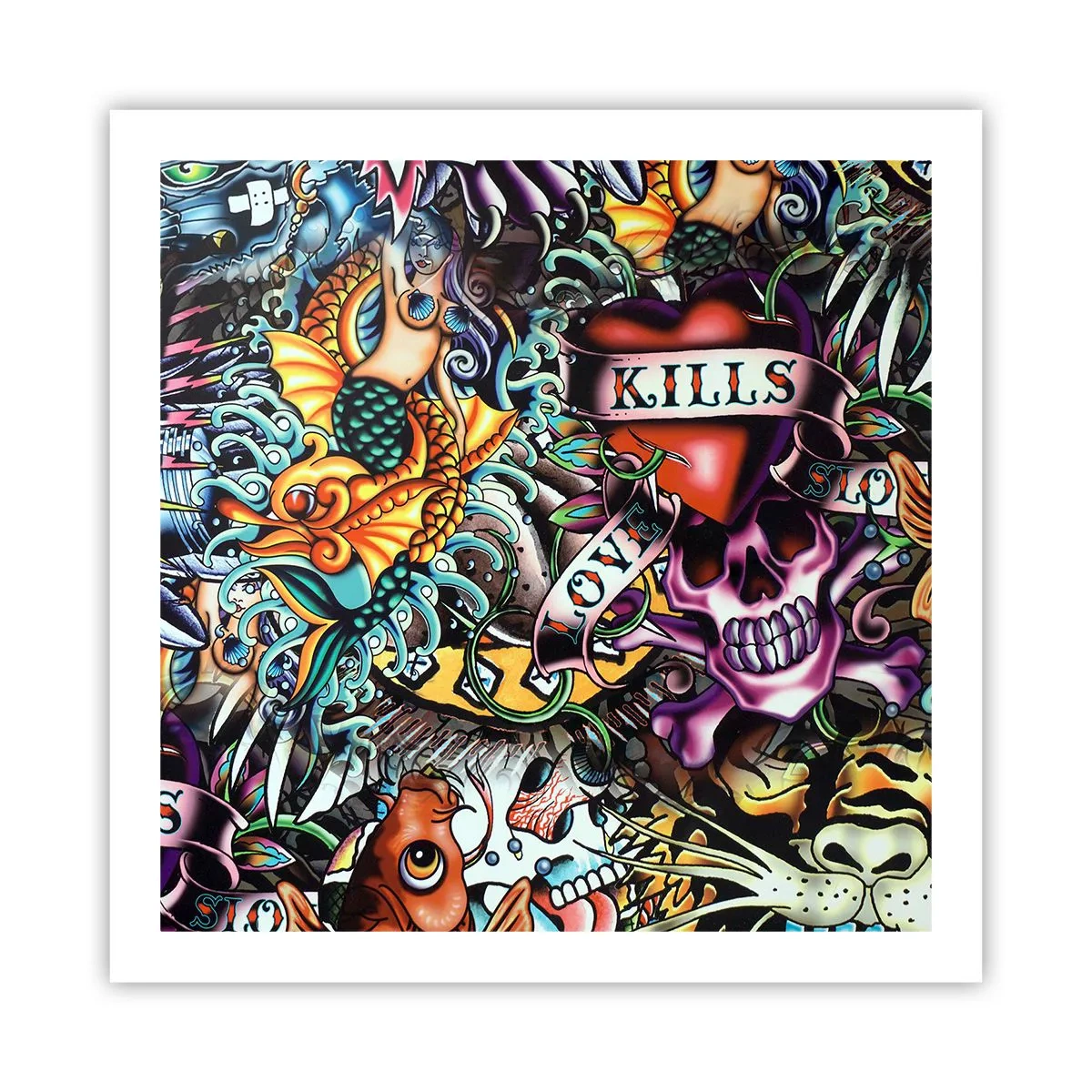 Poszter - A tetováló művész álma - 60x60 cm
