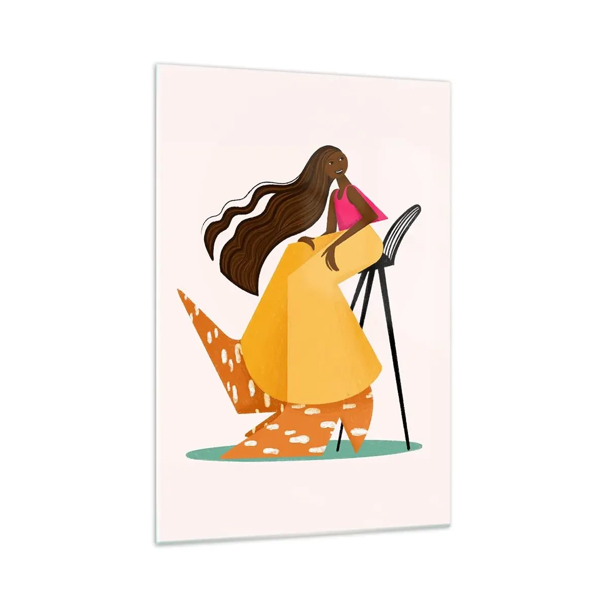 Üveg kép - A divat is szórakoztató - 70x100 cm