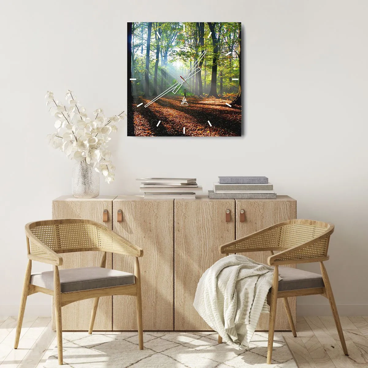 Falióra, Óra - Ragyogások és árnyékok - 40x40 cm