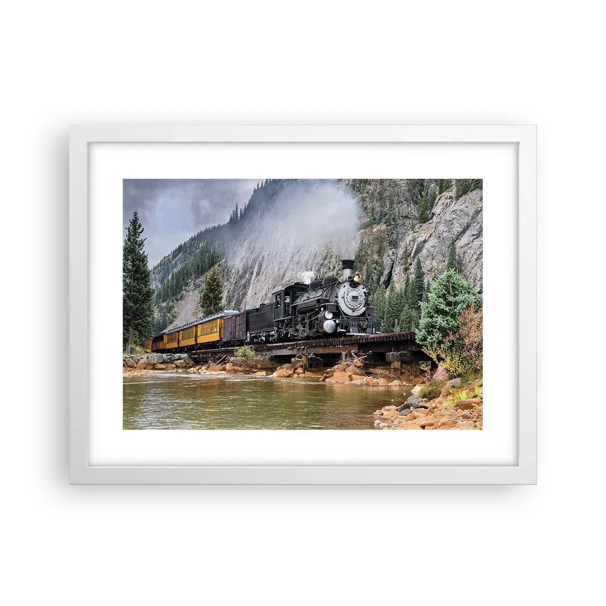 Poszter fekete keretben - Hova? Hova? - 40x30 cm