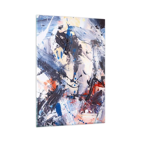 Üveg kép - Őrült absztrakt tánc - 80x120 cm