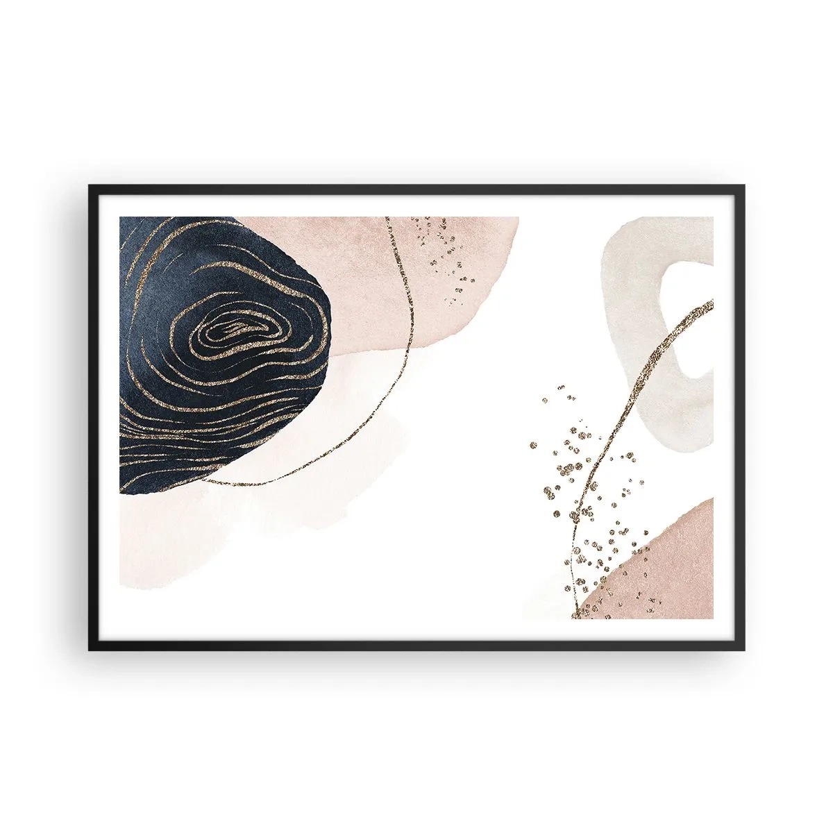 Poszter fehér keretben - Minden folyik - 100x70 cm