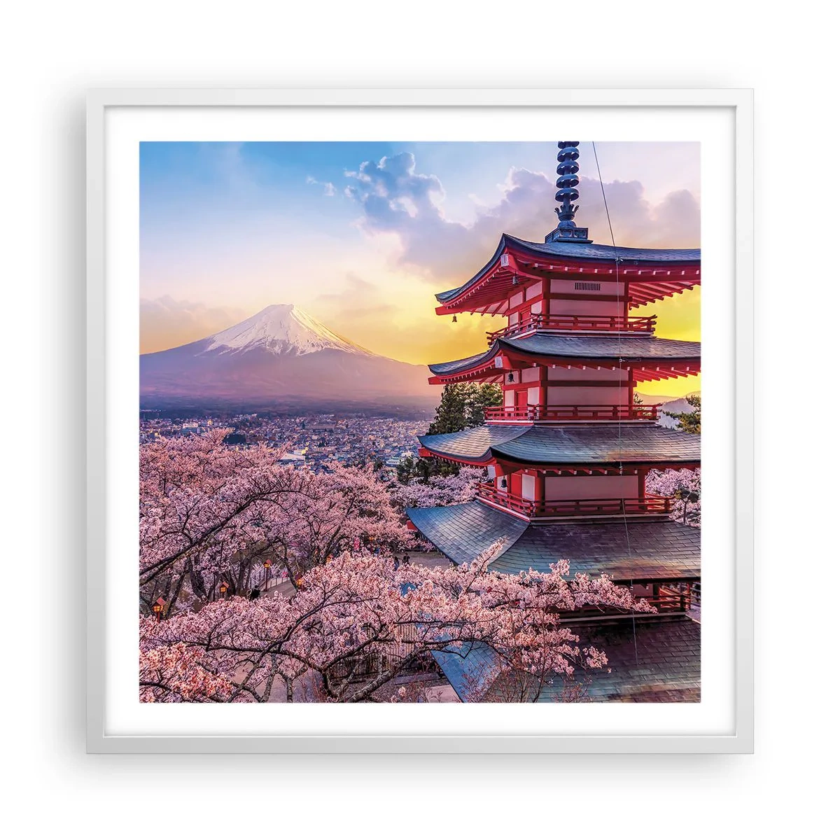 Poszter fekete keretben - A japán lélek lényege - 60x60 cm