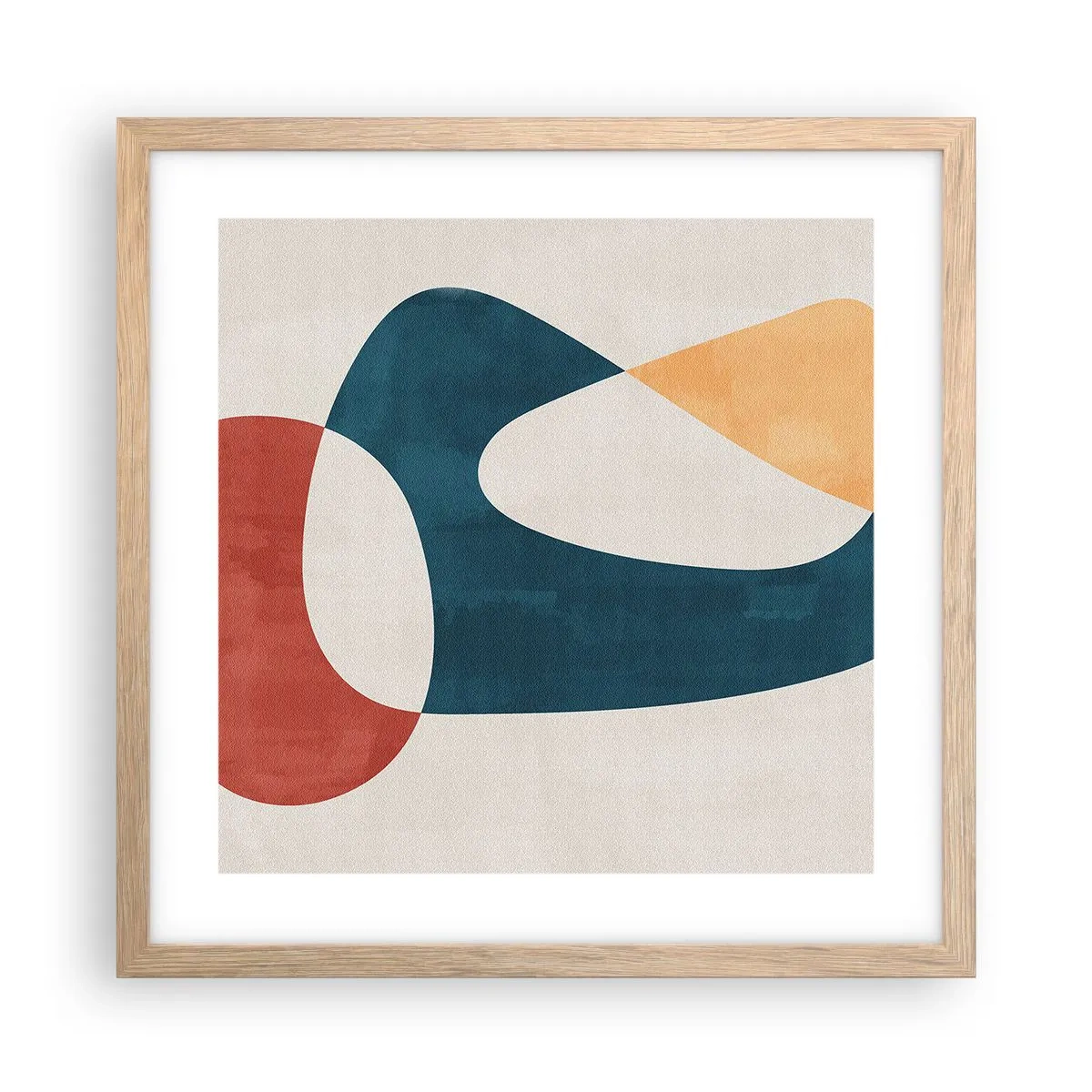 Poszter világos tölgy keretben - Befolyások és metamorfózisok - 40x40 cm
