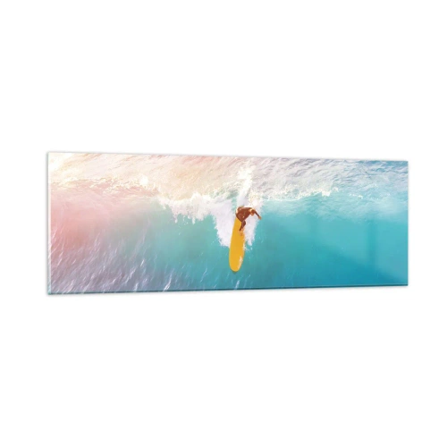 Üveg kép - Az óceánlovas - 90x30 cm