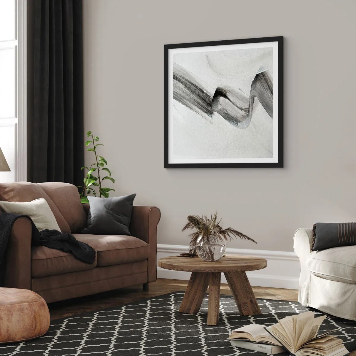 Poszter fehér keretben - Csak a móka kedvéért - 30x30 cm