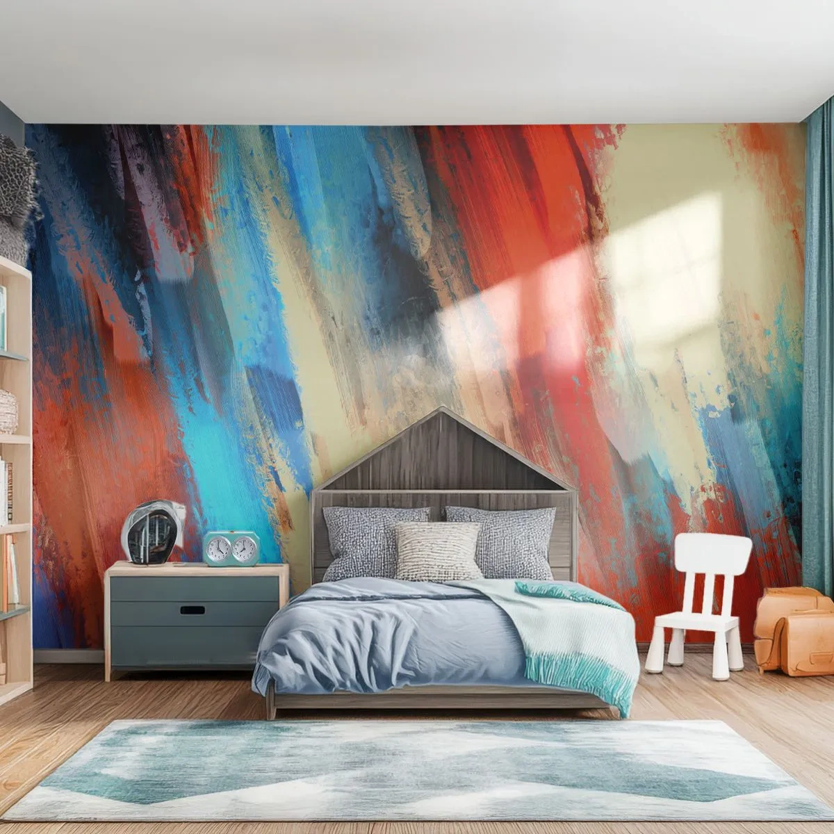 Fotótapéta Premium Sand - Színek kaszkádja - Absztrakció, Darab, Modern minta - 500x350 cm