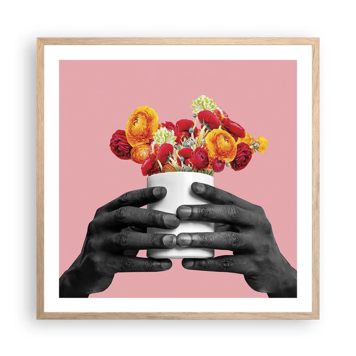 Poszter világos tölgy keretben - Az élet apoteózisa - 60x60 cm