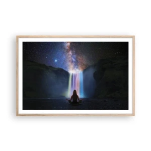 Poszter világos tölgy keretben - Abszolút harmónia - 91x61 cm