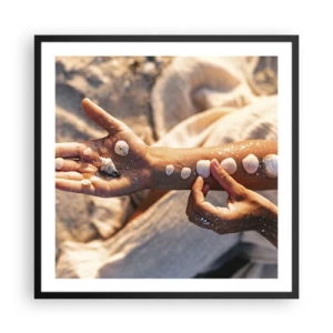 Poszter fehér keretben - Szépség egy karnyújtásnyira - 60x60 cm