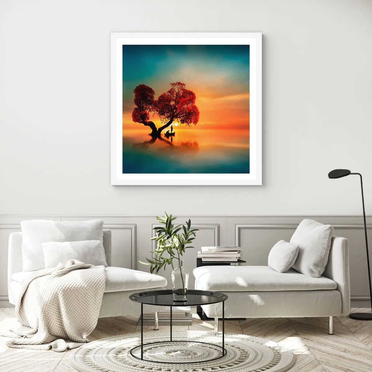 Poszter fekete keretben - A világtalanság csendje és az eltávoldotak - 40x40 cm