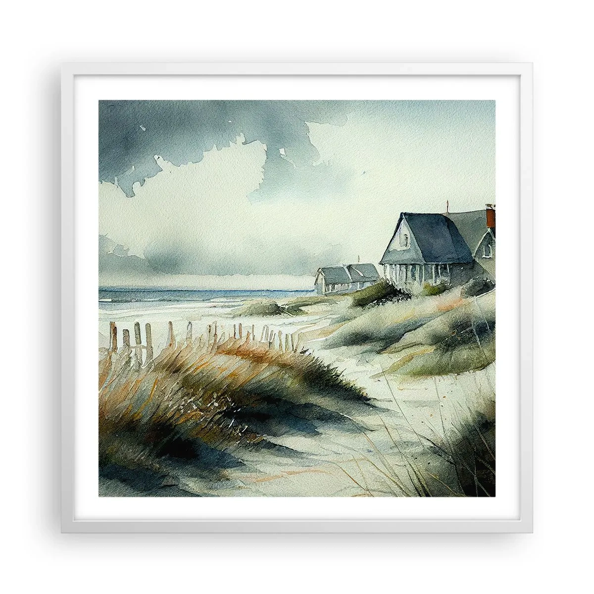 Poszter fekete keretben - Távol a nyüzsgéstől  - 60x60 cm