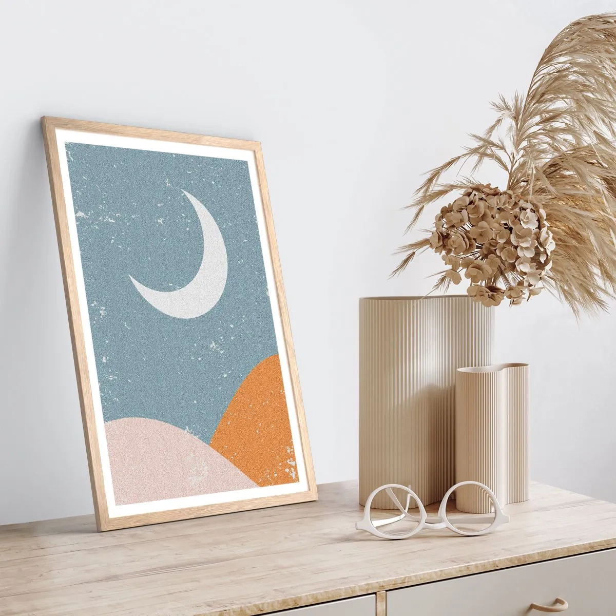 Poszter világos tölgy keretben - A sok éjszaka csodája - 50x70 cm