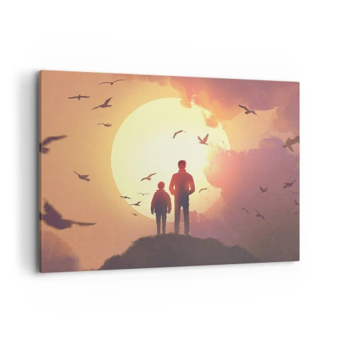 Vászonkép - Szemtől szembe a nappal - 100x70 cm