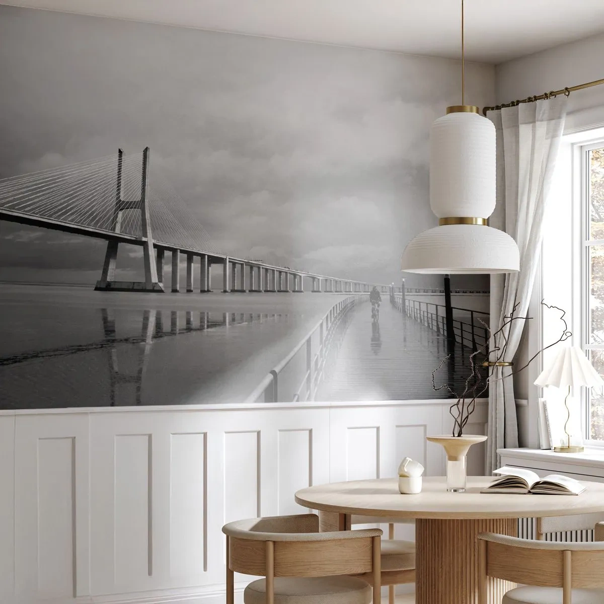 Fotótapéta Premium Canvas - Mindenkinek, ami neki jár - Híd, Építészet, Tájkép - 250x175 cm