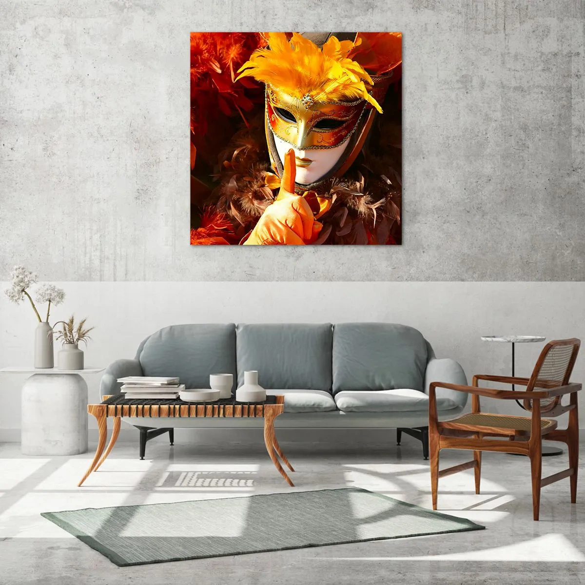 Üveg kép - A rejtély a játék része - 50x50 cm