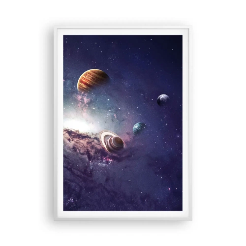 Poszter fekete keretben - Napos táncrendszer - 70x100 cm