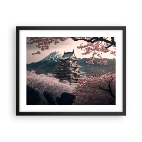 Poszter fehér keretben - A cseresznyevirágzás országa - 50x40 cm