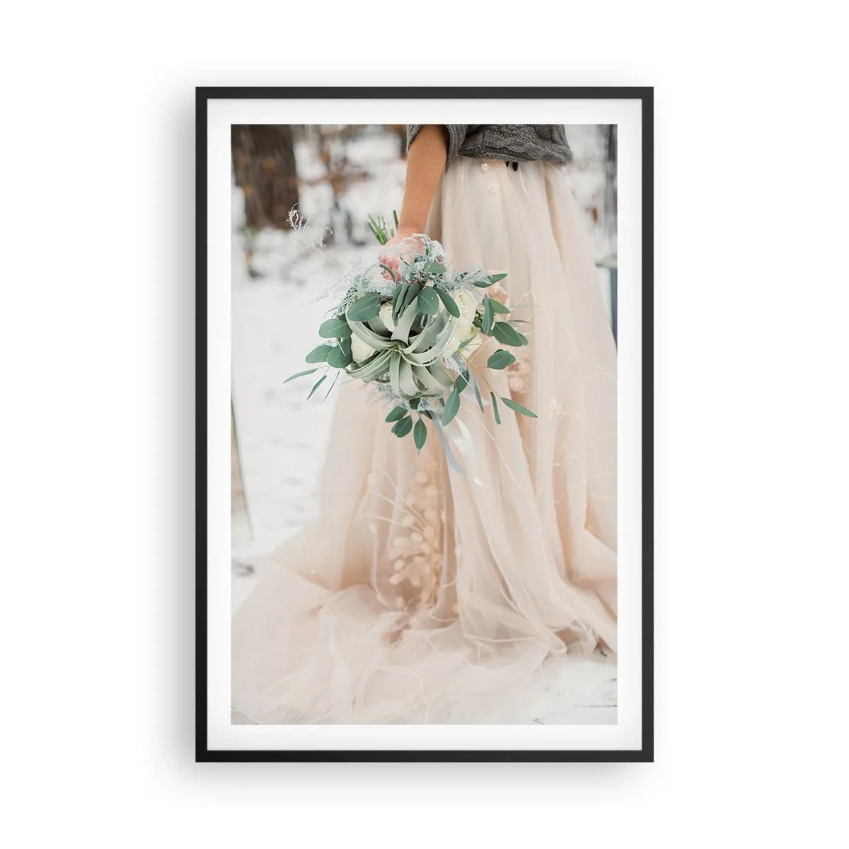 Poszter fehér keretben - És boldogan éltek, míg meg nem haltak. - 61x91 cm