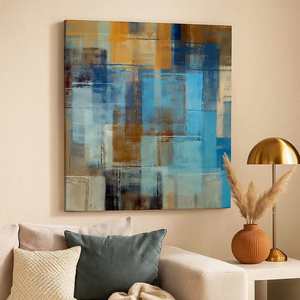 Vászonkép - A kék fátyolon keresztül - 30x30 cm