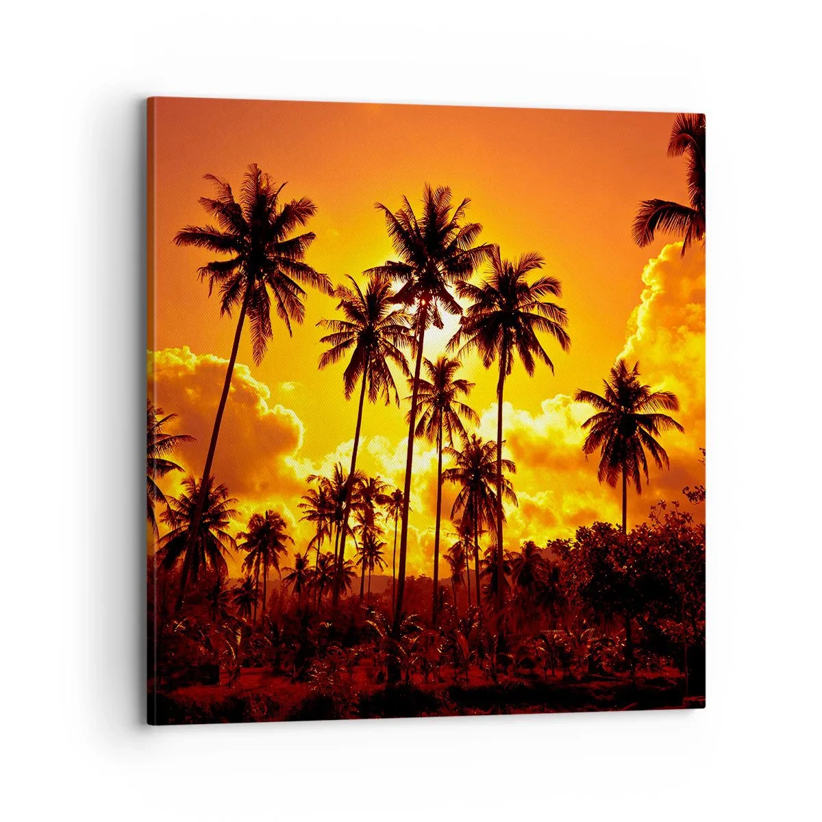 Vászonkép - Égnek a hegyek, égnek az erdők - 70x70 cm