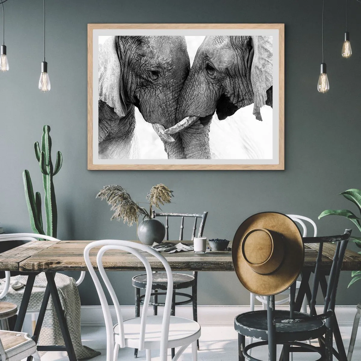 Poszter világos tölgy keretben - Szívélyes vallomás - 50x40 cm